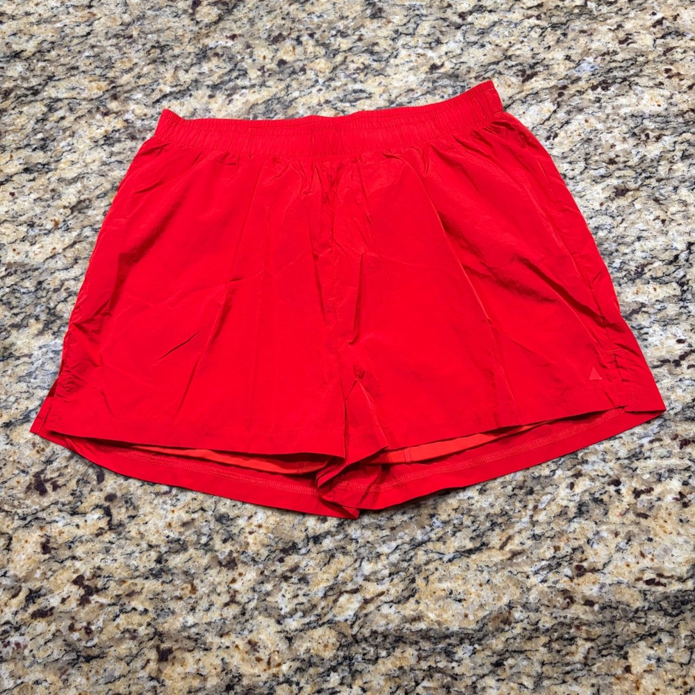 Vitality Womens Red Recycled Nylon Athletic Running Shorts Size M ws